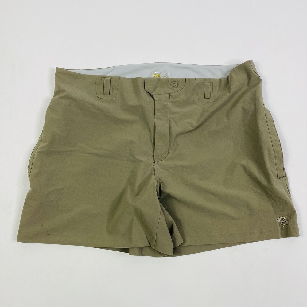 Mountain‎ Hardwear Tan Nylon Elastane Womens Hiking Shorts Medium M
